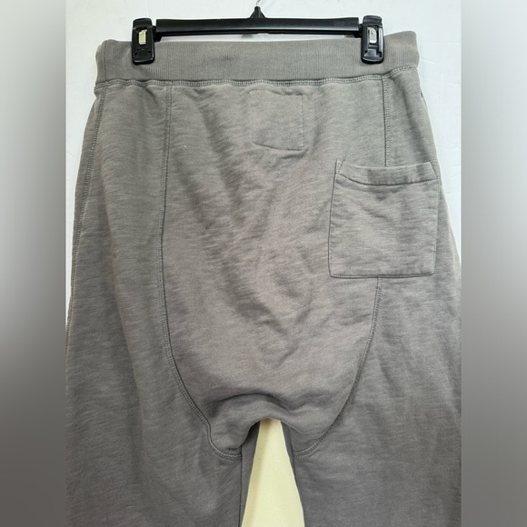 AllSaints Zodiac Cotton Sweat Pants Jogger Drawstring Zip Pocket Pants Harem Tan - Picture 5 of 16